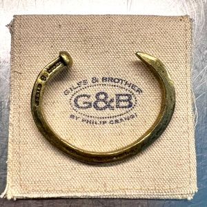 Brass Nailhead bracelet - Giles & Brother by Philip Crangi